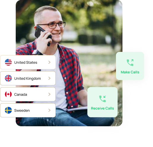 Person with phone, call and text privately